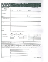 APA INSURANCE LTD – TRAVEL INSURANCE PROPOSAL FORM